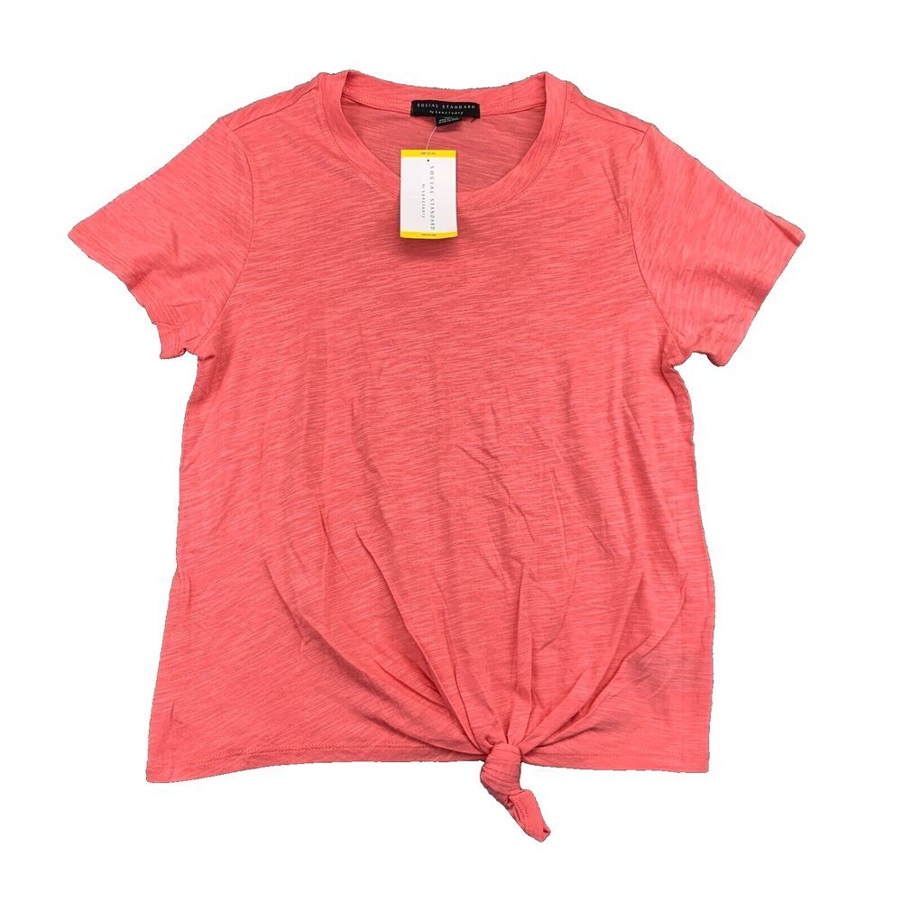 Social‎ Standard By Sanctuary Shirt Womens Medium Heather Pink Short Sleeve New